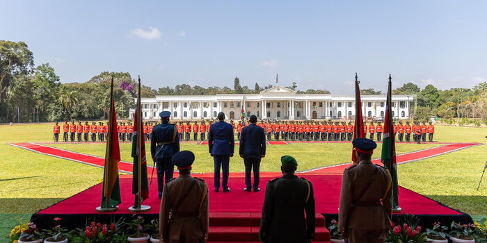 An image of the new State House design taken during a recent state function. Photo PCS